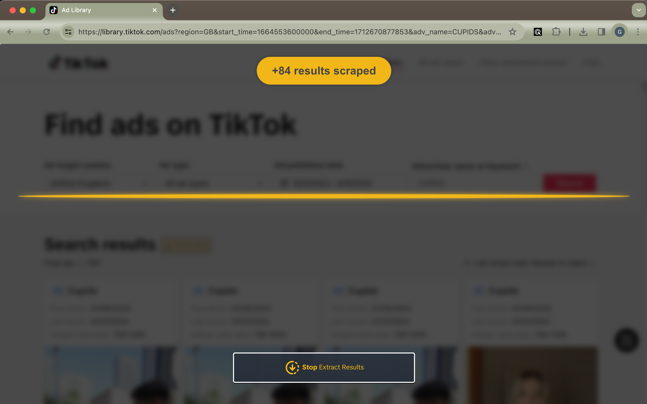 TikTok Ads Extractor - Extract TikTok ads data from ads search result ...